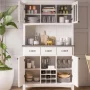 White Buffet with Hutch - Image 6