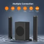 GCZ Soundbar with Subwoofer, 2.1 CH Separable Sound Bars for TV, Bluetooth/HDMI-ARC/Aux/Opt 3D Surround Sound - Image 5