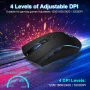 TSV Gaming Mouse Wired, USB Computer Mouse with 4 Adjustable DPI, RGB Backlit LED, Side Buttons, Ergonomic Optical Mice for PC, Laptop, Windows, Mac, Vista, Linux, Gamer - Image 5