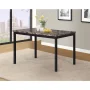 Roundhill Furniture Citico 5Pc Dining Set with Laminated Faux Marble Top Black - Image 4
