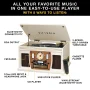 Victrola 8-in-1 Navigator Bluetooth Record Player & Multimedia Center, Built-in Stereo Speakers - Turntable, Wireless Music Streaming - Image 2