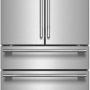 KitchenAid - 30 Cu. Ft. French Door Refrigerator with Interior Water and Ice and FreshChill Full-Width Refrigerated Drawer - Stainless Steel - Image 1