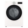 LG - 7.4 Cu. Ft. Stackable Smart Electric Dryer with Steam and AI Sensor Dry - Alpine White - Image 1