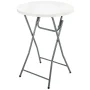 32" Rhino Plastic Round Cocktail Bar Height Folding Table - Image 6