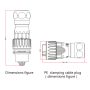 Fiber Optic Connector Plug Outdoor Waterproof IP67 w/10ft Cable Single Mode LC - Image 4