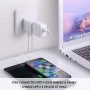 European, Egypt Travel Adapter Plug by Ceptics with Dual USB - Type C - Europe - Usa Input - Light Weight - Perfect for Cell Phones, Chargers, Cameras and More - 2 Pack - Image 6