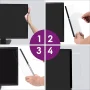NOGIS Office Desk Accessories, 2 Pack Computer Monitor Memo Board for No Edge Monitors,Monitor Sticky Note Holder,Office Desk Decor for Women Man,Home Office Desk Computer Accessories - Image 4
