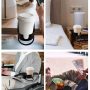 Kalolary New Drinking Cup Holder Clip - Table Bottle Cup Stand The DIY Glass Clamp Storage Saucer Clip Water Coffee Mug Holder Saucer Clip Design for Home & Office, Gray - Image 6