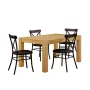 Better Homes & Gardens Bryant 58.5 in Rectangle Solid Wood Construction Dining Table, Natural Pine - Image 3
