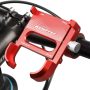 KOOTU Bike Phone Holder, Aluminum Alloy Bicycle & Motorcycle Phone Mount, Bicycle Cell Phone Holder for Any Phone from 4" to 7" inch Wide (Red). - Image 5