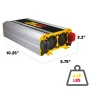 EverStart Maxx 1500 Watt Automotive Power Inverter with USB Power and Digital Display (PC1500E)- New - Image 3