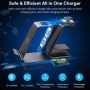 3 in 1 Wireless Charger, Charging Station for Samsung Galaxy S23 Ultra/ZFold3/S22/21/20/10/9/8/Note10/9/8, Dock for Galaxy Watch 4/3/Active2/1/GearS3, Galaxy Buds - Image 3