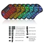 2.4G Air Mouse with Touchpad Keyboard i8 Arabic French Spanish Russian Backlit Mini Wireless Keyboard for PC Android TV Box - Image 2