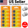 10 x LITHIUM BATTERY 3V CR2032 CR 2032 BR2032 DL2032 Remote Button Cell Watch - Image 1