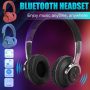 Wireless Bluetooth 5.1 Headphones Over Ear LED Headset Stereo Noise Cancelling - Image 2