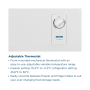 Insignia™ - 3.5 Cu. Ft. Garage-Ready Chest Freezer - White - Image 3
