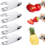 Descascarador Fresas De Acero Inoxidable Pinzas Para Fruta Recolector Utensilios - Image 2