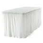 6 ft. Blue Table Cloth Made for Folding Tables - Image 4