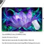 Gaming Mouse Pad,Extended Mouse Pad,Large Computer Keyboard Mouse Mat Desk Pad with Non-Slip Base Rubber Mousepad for Work Game Office Home,23.6x13.8x0.18inch,Purple Lotus Flower - Image 2
