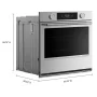 KitchenAid - 30 inch Smart Built-In Single Electric Convection Wall Oven with Assisted Cook Cycles - Stainless Steel - Image 4