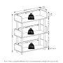 Furinno TURN-N-TUBE 3-Tier Freestanding Multipurposes Display Rack White/White - Image 5