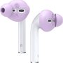 elago Earbuds Cover Designed for Apple AirPods 2 & 1 or EarPods, Silicone Ear Tips, Ear Grip, Sound Quality Enhancement [4 Pairs: 2 Large + 2 Small] (Lavender) - Image 1