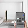 Dreo - 120°Oscillating Bladeless Fan for Bedroom, 25dB Quiet DC Motor, Standing Fan with Remote, 12 Hyper Wind Speeds - Gold - Image 2