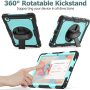 SEYMAC stock Case for Samsung Galaxy Tab A7 10.4 2022/2020 with Screen Protector, 360 Rotating Stand & Hand Strap, Drop-Proof Case for Galaxy Tab A7 10.4'' (T503/T509/T500/T505/T507), Black - Image 2