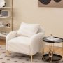 Modern Upholstered Accent Chair with Removable Pillow and Soft Padded Seat - Image 3
