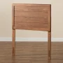 Baxton Studio Seren Classic Panel Engineered Wood Headboard, Twin, Walnut Brown - Image 4