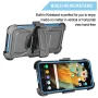 Galaxy S21 Ultra Case Clip Belt Holster, TakFox Shockproof Swivel Defender Heavy Duty Armor Protective Hard Cases With Kickstand Protector Rugged Cover Shell For Samsung Galaxy S21 Ultra - Blue - Image 2