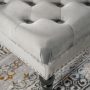 Linon Isabelle Velvet Square Tufted Ottoman, Multiple Colors - Image 3
