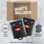KeylessOption Key Fob Replacement 3-Button for 2005 2006 2007 2008 2009 2010 2011 2012 2013 2014 2015 Ford F150 Explorer Ranger Mustang Lincoln Mazda Mercury Keyless Entry Remote Car Control - 2 Pack - Image 3