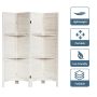 4 Panel Freestanding Folding Hinged Room Divider - Image 4