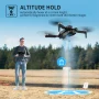 AUOSHI 4K FPV Drone with Dual Camera & Brushless Motor, 2 Batteries, Optical Flow, Gesture & Trajectory Control, RC Quadcopter with Carrying Case, Easy to Fly, Great Gift for Beginners,Teens & Adults - Image 6