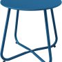 Grand patio E-Coated Steel Side Table, Weather- Resistant Outdoor 18” Round End Table Accent Table for Bistro Balcony Apartment, Peacock Blue - Image 6