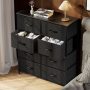 CONCETTA 8-Drawer Fabric Dresser Storage Chest for Bedroom, Closet, Entryway, Storage Furniture for Adults, Black - Image 2