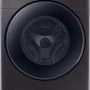 Samsung - 5.0 Cu. Ft. High-Efficiency Stackable Smart Front Load Washer with Steam - Black Stainless Steel - Image 1