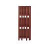 38 in. Mahogany Wood 3-shelf Folding Etagere Bookcase - Image 6