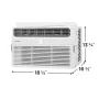 Frigidaire - 8,000 BTU 350 Sq. Ft. Smart Window Air Conditioner with Remote - White - Image 2