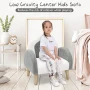 OLAKIDS Kids Sofa, Toddler Armchair with Solid Wooden Frame Anti-Tipping Design Plush Fabric, Upholstered Children Chair for Nursery Kindergarten Playroom Preschool, Gift for Boys Girls - Image 2