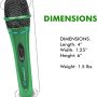 Technical Pro (Pack of 2) 8 Inch Portable 500 W Bluetooth Speaker w/Woofer & Tweeter and Professional Portable Microphone w/Digital Processing, XLR to 1/4", Green Karaoke DJ Wired Microphone - Image 6