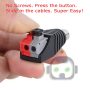 Speaker Wire cable to Audio Male RCA Connector Adapter Jack Plug Lot - Image 6
