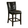 Culligan 26 in. Espresso Leatherette Counter Height Chair (Set of 2) - Image 2