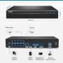 SANNCE 4K POE Security Camera System - 8CH 8MP NVR Recorder with 4PCS 5MP Outdoor Bullet Surveillance Cameras, Power Over Ethernet, Easy Mobile Access with APP Alert(No HDD) - Image 3