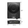 BOSS Audio Systems BASS8 8 inch Powered Under Seat Car Subwoofer – 800 Watts Max, Single 4 Ohm Voice Coil, Built-in Amp, Remote Subwoofer Control, Sold Individually - Image 5