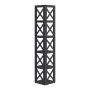 Weston Home Rebecca Wood 5-Shelf Corner Bookcase, Black - Image 4