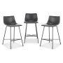 Paxton 24 in. Grey Counter Stool (Set of 3) - Image 4