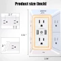 ONDOG 3 Sided Outlet Extender 6 Outlets with 2 USB Ports, Multi Plug Outlet Splitter for Home, Office - Image 4
