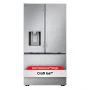 LG - 36-in Counter-Depth MAX 23.7 Cu. Ft. French Door Smart Refrigerator with Zero Clearance and Dual Ice - Stainless Steel - Image 3